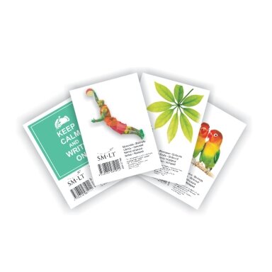 Bloknotas klijuotas SMLT, A6, 50 lapų, langeliais Bloknotas klijuotas SMLT, A6, 50 lapų, langeliais