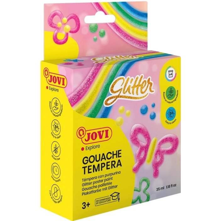 Blizgūs dažai JOVI, 55 ml, 6 spalvos Blizgūs dažai JOVI, 55 ml, 6 spalvos