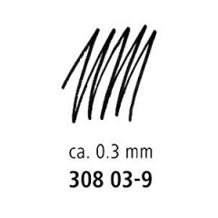 Braižiklis STAEDTLER Pigment Liner, 0,3 mm, juodos sp. 5