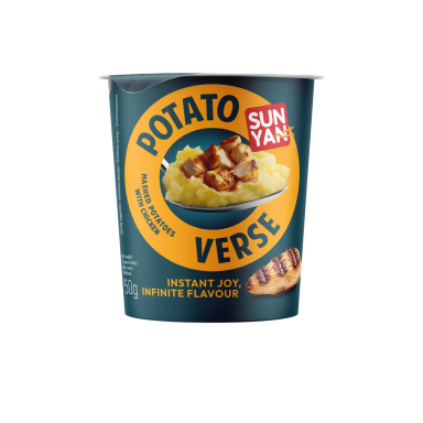 Bulvių košė SUN YAN POTATO VERSE su višitiena, indelis, 50g Bulvių košė SUN YAN POTATO VERSE su višitiena, indelis, 50g