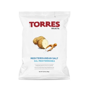 Bulvių traškučiai TORRES, su jūros druska, 150g