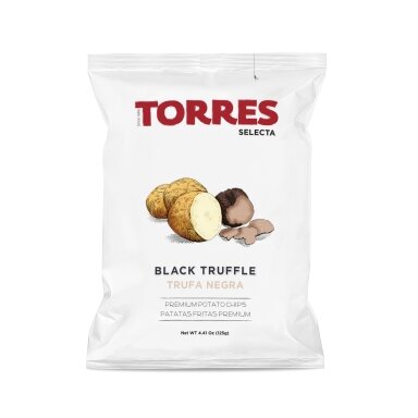Bulvių traškučiai TORRES, su trumais, 125g.
