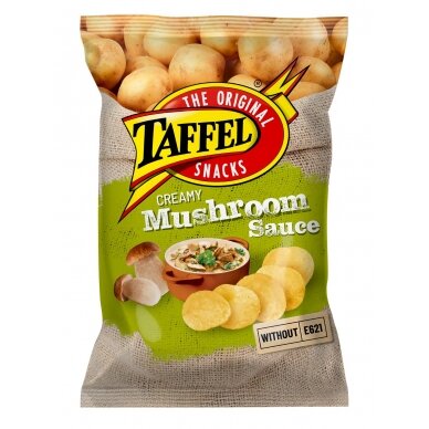 Bulvių traškučiai TAFFEL, grybų padažo skonio, 130 g