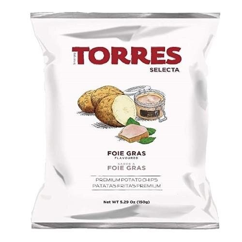 Bulvių traškučiai TORRES, Foie gras skonio, 150 g Bulvių traškučiai TORRES, Foie gras skonio, 150 g
