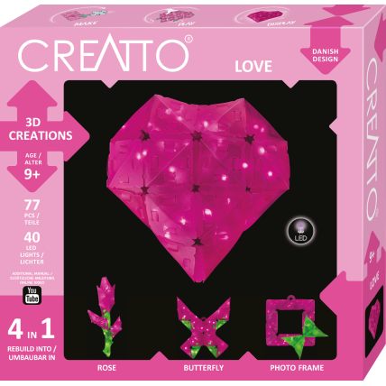 Creatto kūrybinis rinkinys ŠIRDELĖ