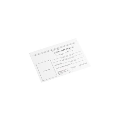 Darbuotojo darbo pažymėjimas, A7 formato, 10 vnt. Darbuotojo darbo pažymėjimas, A7 formato, 10 vnt.