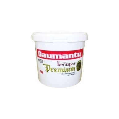 DAUMANTŲ PREMIUM kečupas, 26 % pastos, (5) kg DAUMANTŲ PREMIUM kečupas, 26 % pastos, (5) kg