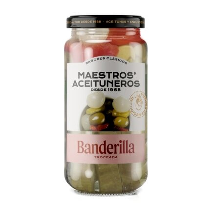 Daržovės ir alyvuogės ant iešmelių MAESTROS ACEITUNEROS, 345/150 g Daržovės ir alyvuogės ant iešmelių MAESTROS ACEITUNEROS, 345/150 g