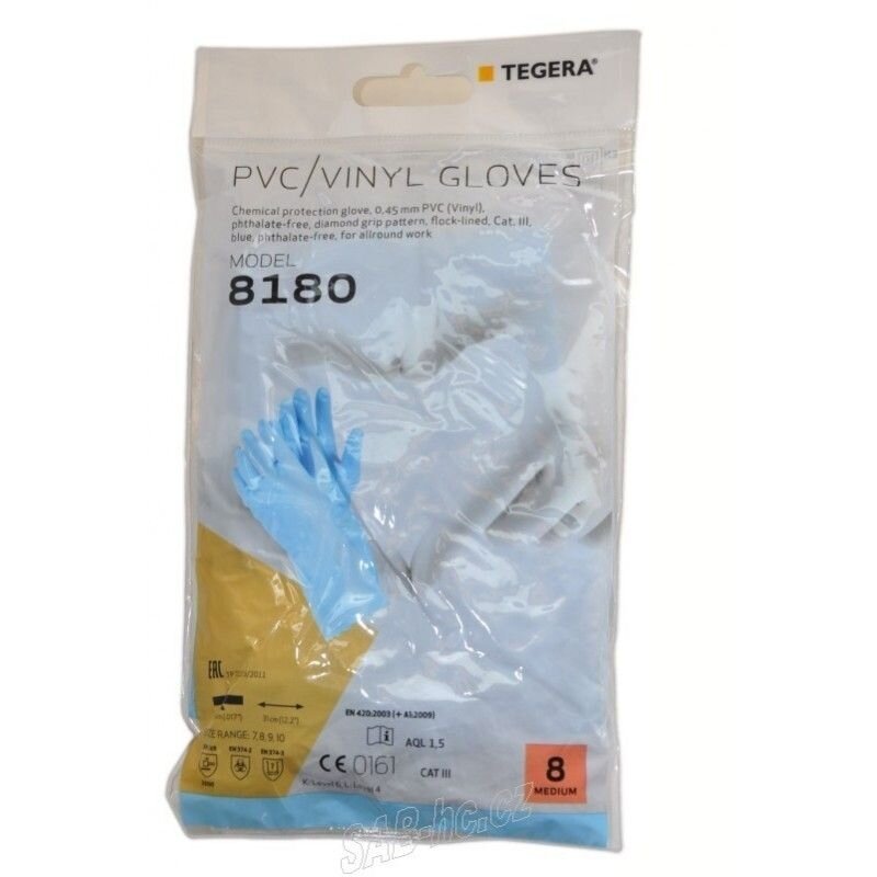 Darbo pirštinės TAMREX 3801, PVC, pora, dydis 9, mėlyna Darbo pirštinės TAMREX 3801, PVC, pora, dydis 9, mėlyna