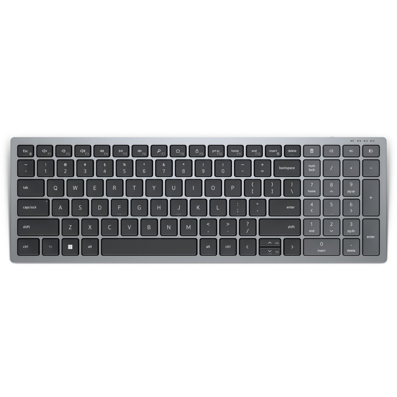 Dell Compact Multi-Device Wireless Keyboard - KB740 - US International (QWERTY)