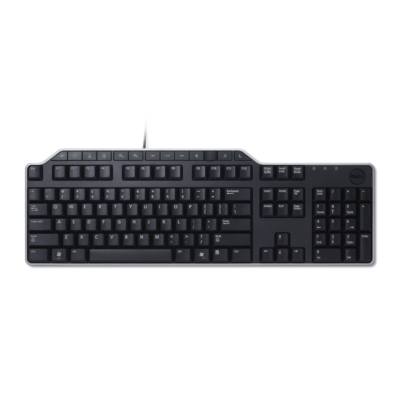 Dell Keyboard : US/Euro (QWERTY) Dell KB-522 Wired Business Multimedia USB KeyboardBlack (Kit)