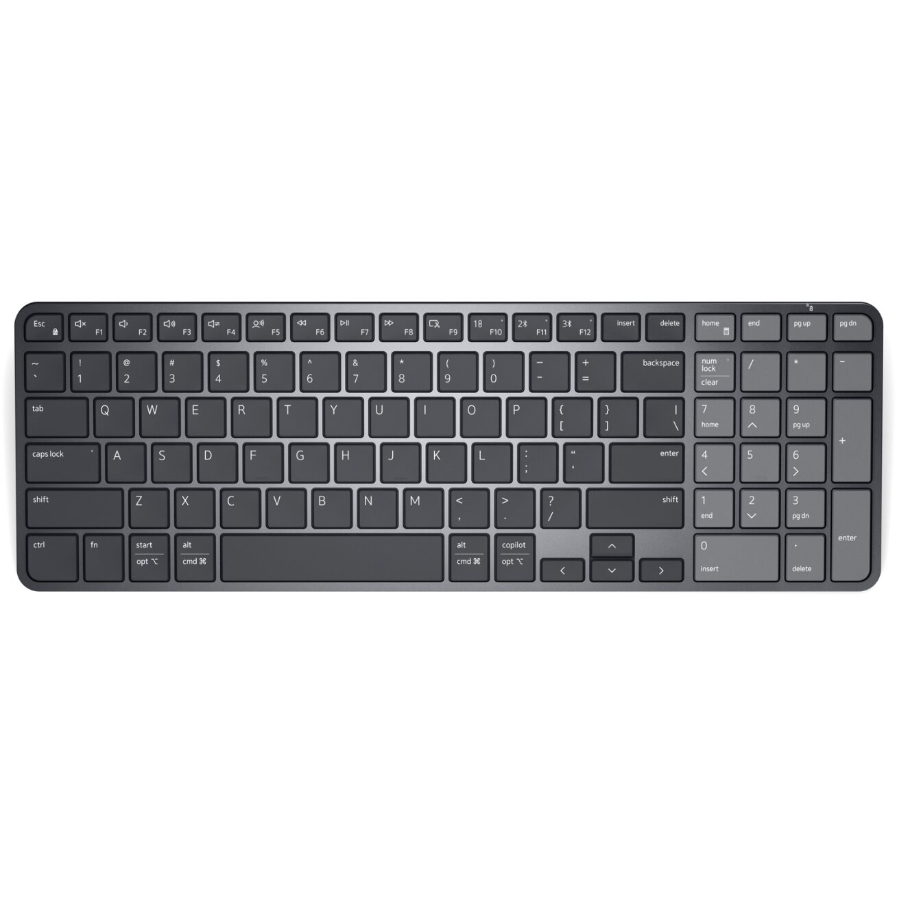 Dell Pro 7 Rechargeable Compact Keyboard - KB746 - US International (QWERTY)