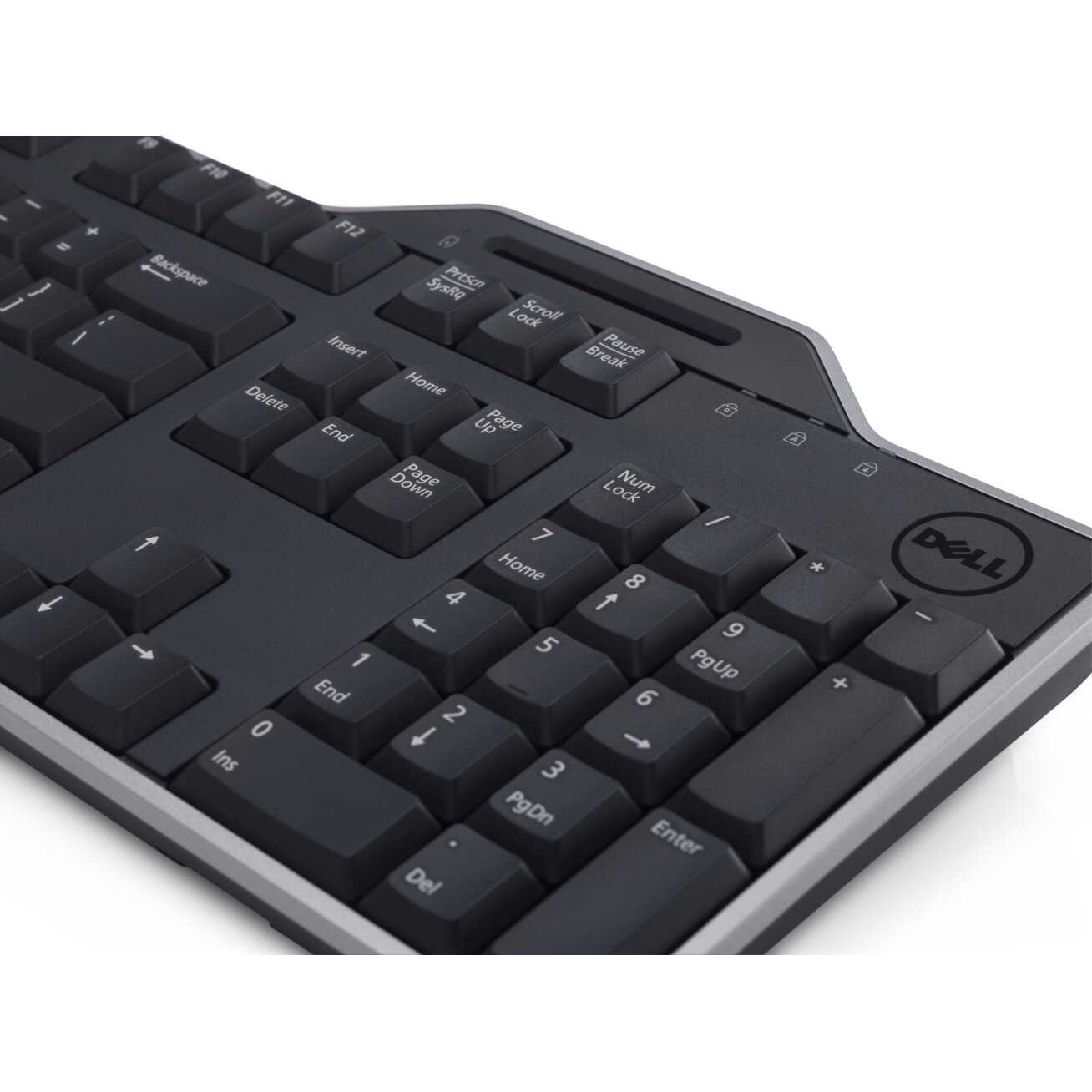 Dell Russian (QWERTY) Dell KB-813 Smartcard Reader USB Keyboard Black 1