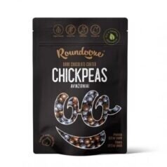 Dekoratyvūs skrudinti avinžirniai ROUNDOOZE, juodame šokolade, 150 g