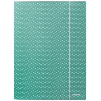 Dėklas dokumentams su gumele Esselte Colour'Breeze, A4, kartoninis, žalia Dėklas dokumentams su gumele Esselte Colour'Breeze, A4, kartoninis, žalia