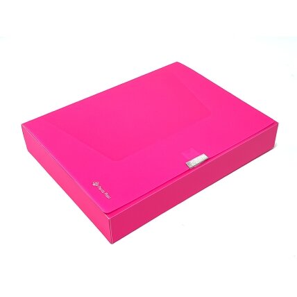 Dėklas - dėžutė dokumentams PANTA PLAST Neon, PP, A4, 55 mm, rožinės sp. Dėklas - dėžutė dokumentams PANTA PLAST Neon, PP, A4, 55 mm, rožinės sp.