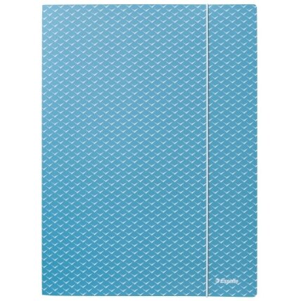 Dėklas dokumentams su gumele Esselte Colour'Breeze, A4, kartoninis, mėlyna