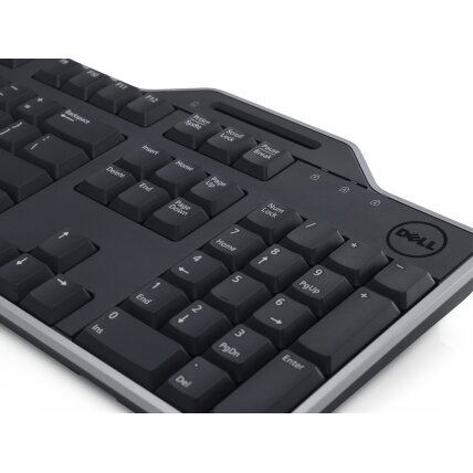 Dell Russian (QWERTY) Dell KB-813 Smartcard Reader USB Keyboard Black 1