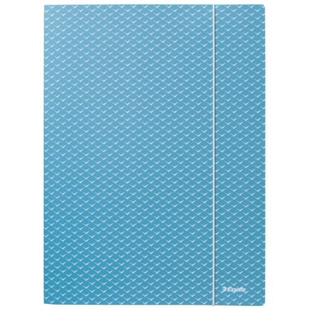 Dėklas dokumentams su gumele Esselte Colour'Breeze, A4, kartoninis, mėlyna