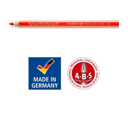 Didžiuliai spalvoti pieštukai STAEDTLER SUPER JUMBO NORIS CLUB 129, 6 spalvos 2 Didžiuliai spalvoti pieštukai STAEDTLER SUPER JUMBO NORIS CLUB 129, 6 spalvos 2