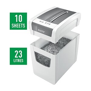 Dokumentų naikiklis LEITZ IQ Slim Home Office, P4, 23L, 4x28mm, 10 lapų 3 Dokumentų naikiklis LEITZ IQ Slim Home Office, P4, 23L, 4x28mm, 10 lapų 3