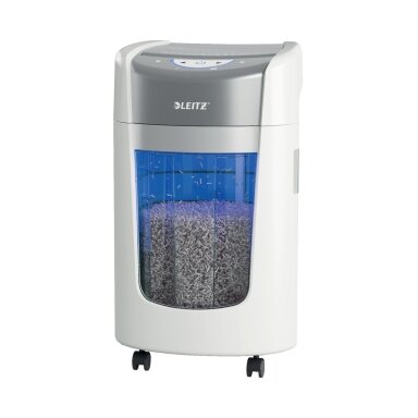 Dokumentų naikiklis Leitz IQ OptiMax Home Office 225, P5, 15L, baltas Dokumentų naikiklis Leitz IQ OptiMax Home Office 225, P5, 15L, baltas
