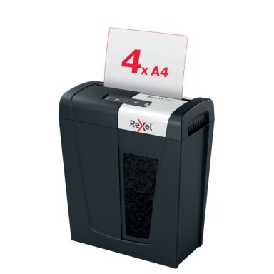 Dokumentų naikiklis Rexel Secure MC4, Whisper-Shred™, P-5, 2x15mm, 14L