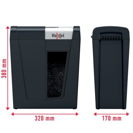 Dokumentų naikiklis Rexel Secure MC4, Whisper-Shred™, P-5, 2x15mm, 14L 3