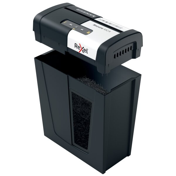 Dokumentų naikiklis Rexel Secure MC4, Whisper-Shred™, P-5, 2x15mm, 14L 2