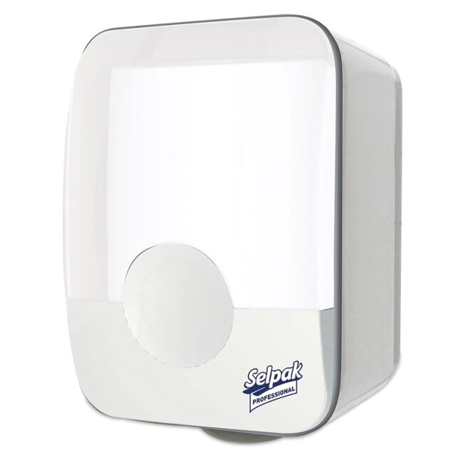 Dozatorius SELPAK Professional  Center Feed, popieriniams rankšluosčiams, baltas, 32x21,1x20,7 cm