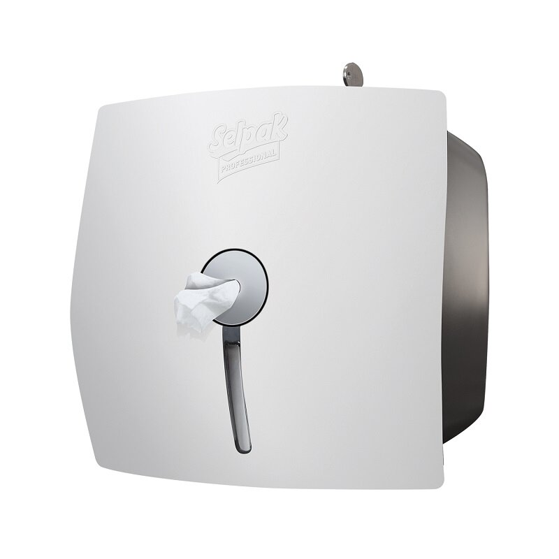 Dozatorius SELPAK Professional Center Feed, tualetiniui popieriui, baltas, vnt Dozatorius SELPAK Professional Center Feed, tualetiniui popieriui, baltas, vnt