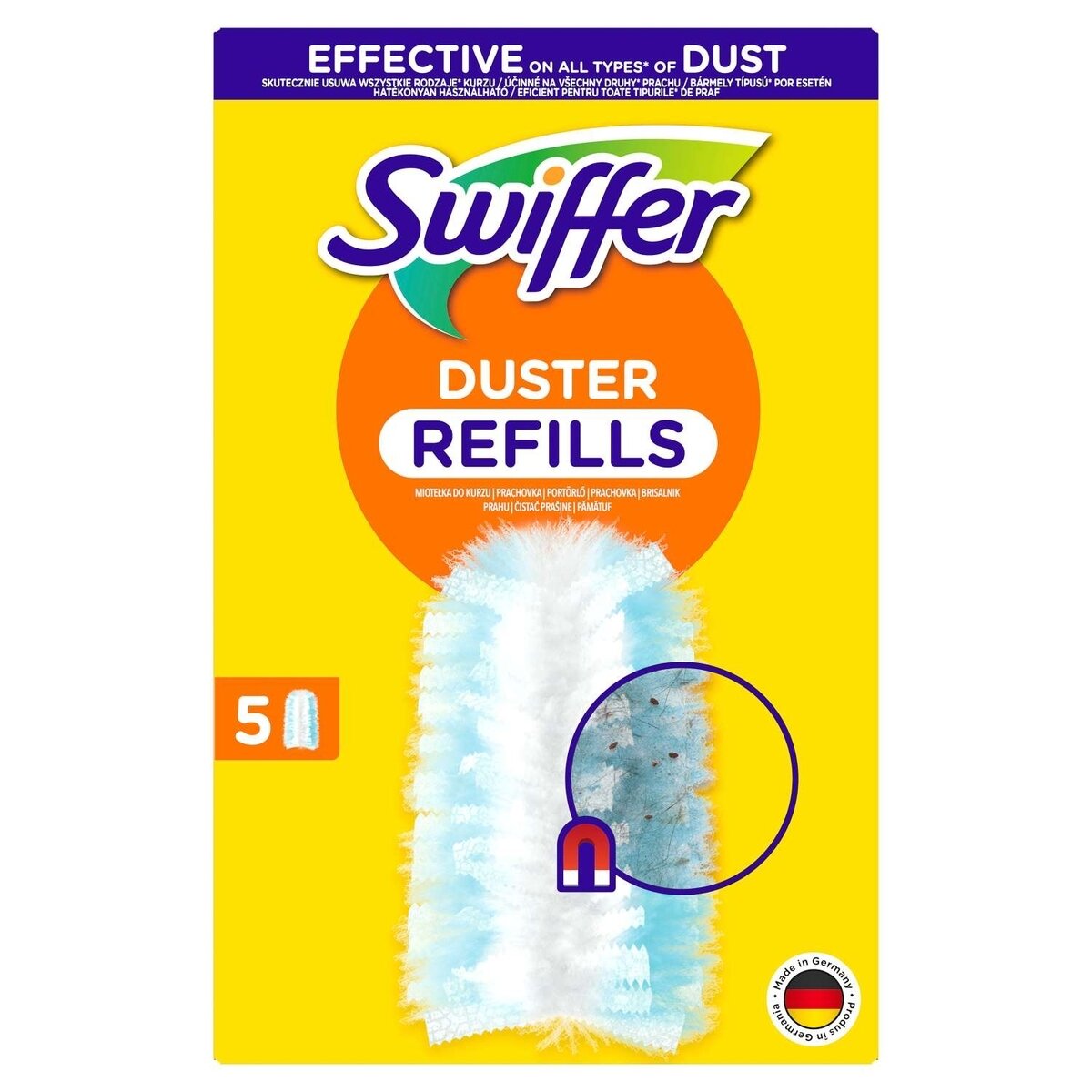 Dulkių šluotelė SWIFFER, papildymas, 5vnt
