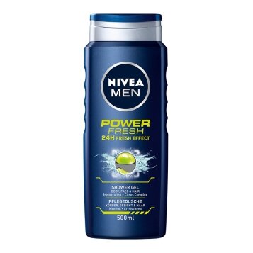 Dušo želė NIVEA Men, Power Fresh, 500 ml
