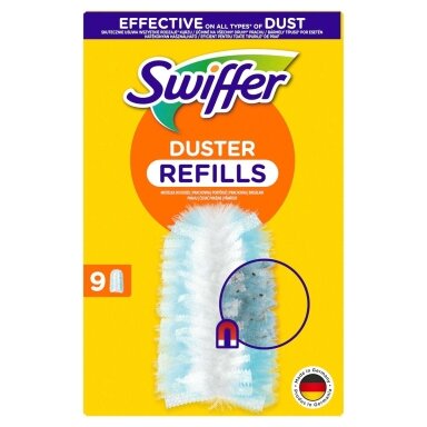 Dulkių šluotelė SWIFFER, papildymas, 9vnt Dulkių šluotelė SWIFFER, papildymas, 9vnt