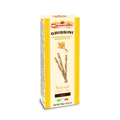 Duonos lazdelės GRISSINI, natūralūs, 125 g
