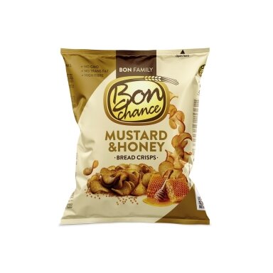 Duonos traškučiai BON CHANCE, su garstyčiomis ir medumi, 120 g