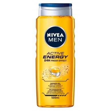 Dušo želė NIVEA Men, Active Energy, 500 ml