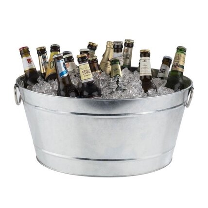 Dubuo buteliams Metal, ovalus, metalas/PVC, 11 l, 40 x 28 cm, H 22 cm, vnt 1 Dubuo buteliams Metal, ovalus, metalas/PVC, 11 l, 40 x 28 cm, H 22 cm, vnt 1