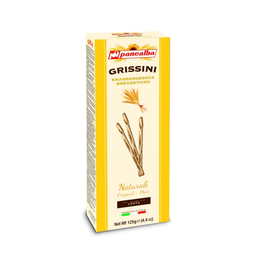 Duonos lazdelės GRISSINI, natūralūs, 125 g