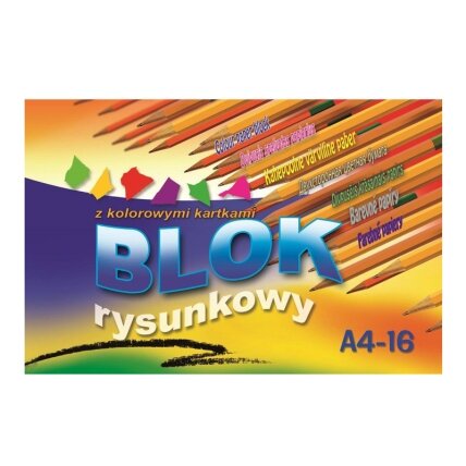 Dvipusis spalvotas popierius KRESKA A4, 80 g/m2, 16 lapų Dvipusis spalvotas popierius KRESKA A4, 80 g/m2, 16 lapų