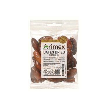Džiovintos datulės ARIMEX Premium, be pridėtinio cukraus, 150 g