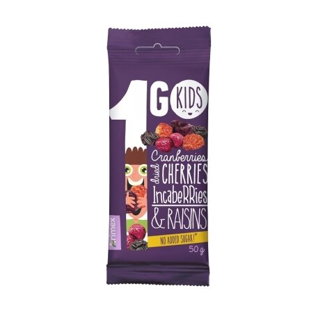 Džiovintų uogų mišinys 1GO Kids, 50 g