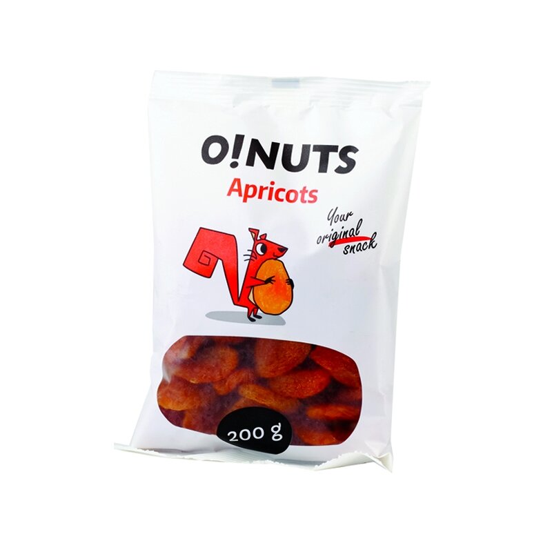 Džiovinti abrikosai O!NUTS, 200 g Džiovinti abrikosai O!NUTS, 200 g