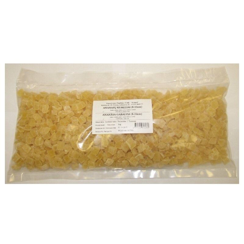 Džiovinti ananasai, 1 kg