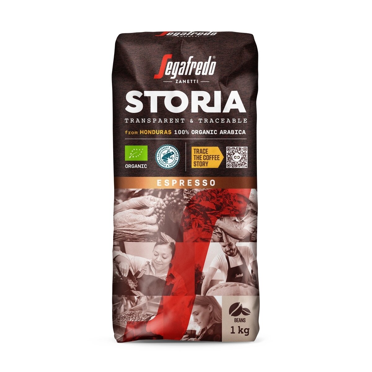 Eko kavos pupelės SEGAFREDO, Storia Honduras Arabica Organic, 1 kg LT-EKO-001 Eko kavos pupelės SEGAFREDO, Storia Honduras Arabica Organic, 1 kg LT-EKO-001