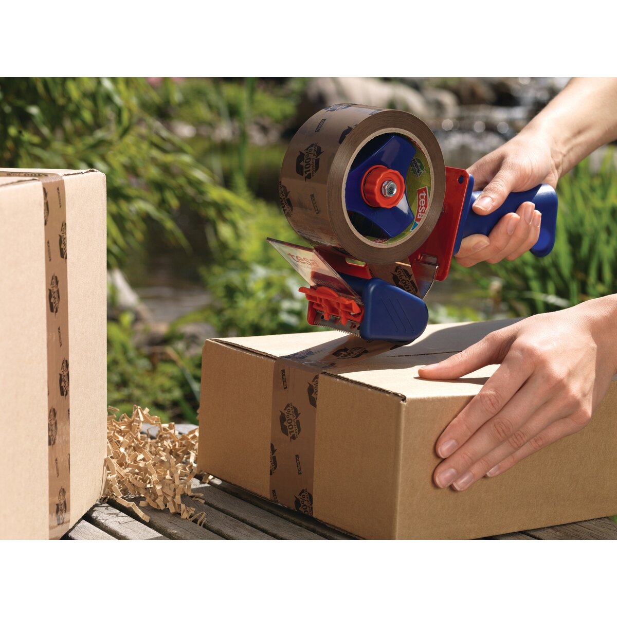 Ekologiška ir stipri pakavimo juosta TESA PACK Eco & Strong, 50mm x 66m, rudos sp. 1 Ekologiška ir stipri pakavimo juosta TESA PACK Eco & Strong, 50mm x 66m, rudos sp. 1