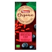 Ekologiškas šokoladas TORAS su goji ir acai uogomis, 100 g, LT-EKO-001