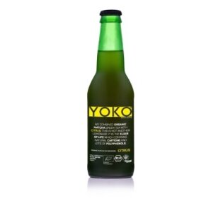 Ekologiškas gaivusis arbatos gėrimas YOKO Matcha Citrus, 330 ml, LT-EKO-001 D