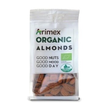 Ekologiški migdolai ARIMEX Organic, 150 g Ekologiški migdolai ARIMEX Organic, 150 g
