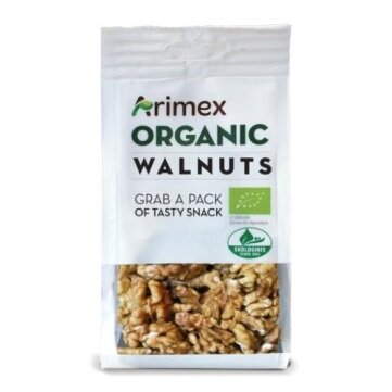 Ekologiški graikiniai riešutai Arimex Organic, 150g Ekologiški graikiniai riešutai Arimex Organic, 150g